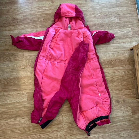 REI Pink and Red Kids Child Snowsuit Ski - Picture 4 of 6